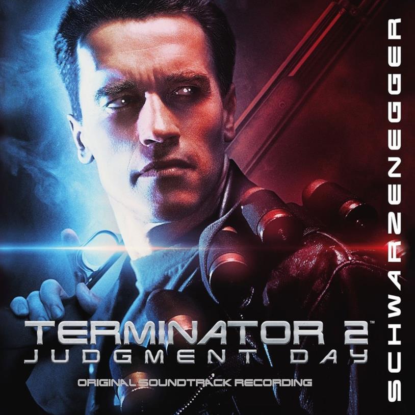 Terminator 2, colonna sonora originale di Brad Fiedel Copertina del CD contenente la colonna sonora di Terminator 2 - Il giorno del giudizio