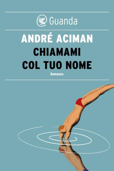 Chiamami col tuo nome Copertina con due uomini che nuotano