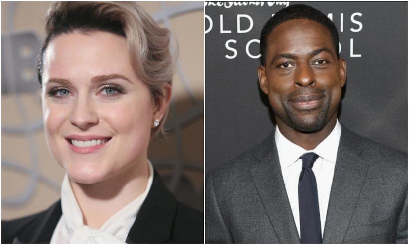 Evan Rachel Wood e Sterling K. Brown in Frozen 2 Evan Rachel Wood e Sterling K. Brown in un collage