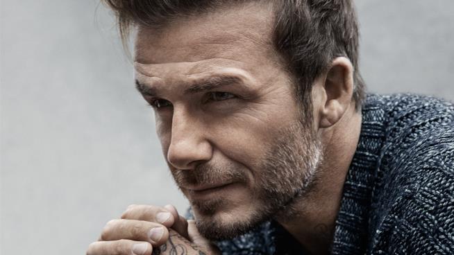 David Beckham vittima degli hacker Primo piano di David Beckham
