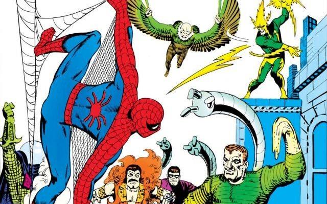 I malvagi Sinistri Sei alla loro prima apparizione contro Spider-Man Cover di Amazing Spider-Man Annual #1