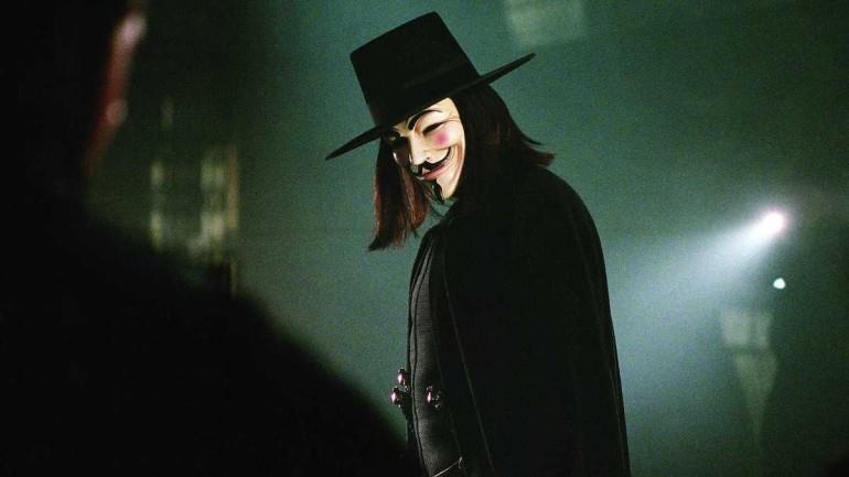 Una scena di V per Vendetta V per Vendetta - Una scena