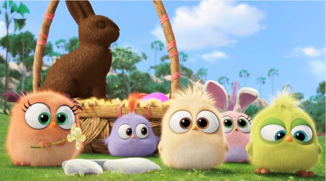 I pulcini di Angry Birds vi augurano Buona Pasqua Auguri di Buona Pasqua dai Pulcini di Angry Birds