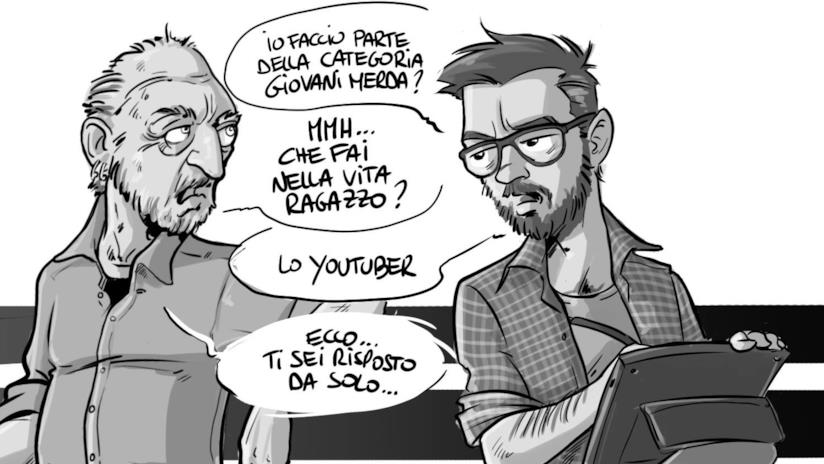Dizionario Illustrato dei #giovanimerda : il libro illustrato Vignetta tratta dal libro di Amleto de Silva Dizionario Illustrato dei #giovanimerda