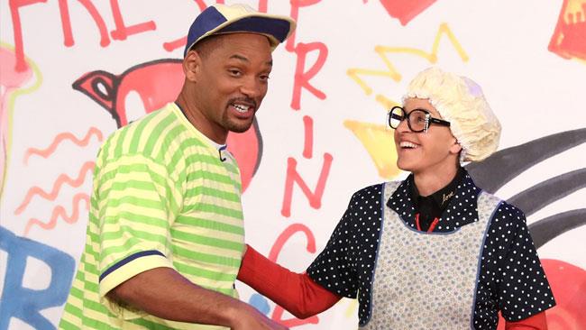 Will Smith torna a vestire i panni del The Ellen DeGeneres Show L'attore Will Smith con Ellen DeGeneres
