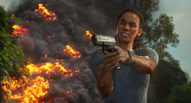 Uncharted: L'Eredità Perduta, Chloe e Nadine in azione in un nuovo video gameplay Nadine Ross pronta a premere il grilletto in Uncharted: L'Eredità Perduta