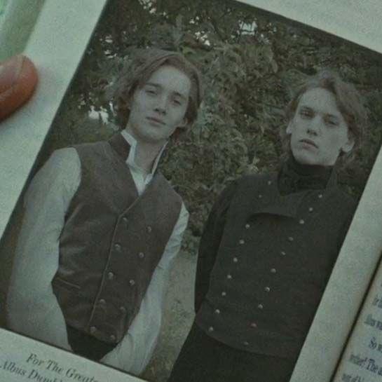 I giovani Silente e Grindelwald I giovani Silente e Grindelwald, interpretati da Toby Regbo e Jamie Campbell Bower