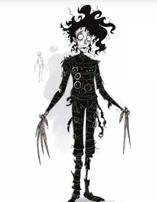Il ritratto di Edward mani di forbice Edward mani di forbice in versione fumetto