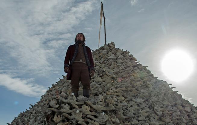 Leonardo Di Caprio in una scena di Revenant - Redivivo Revenant - Redivivo: Leonardo Di Caprio