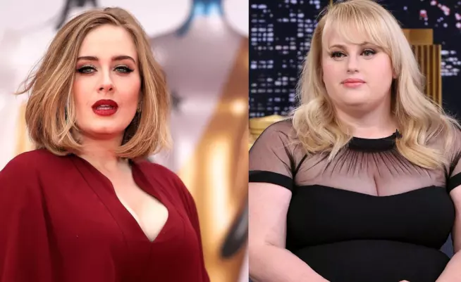 Adele parla del film sulla sua vita con Rebel Wilson Primo piano di Adele e Rebel Wilson