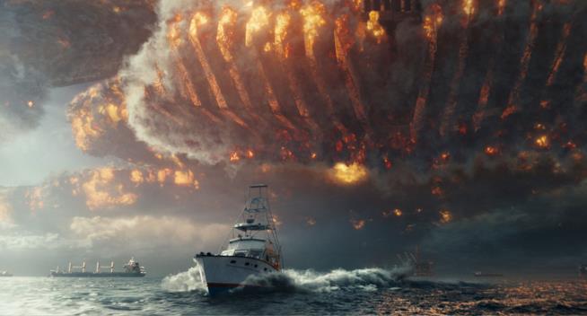 Independence Day: Rigenerazione, Emmerich pensa già al sequel Una delle apocalittiche scene di Independence Day: Rigenerazione