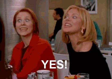 Miranda e Samantha di Sex and the city Miranda Hobbes e Samantha Jones