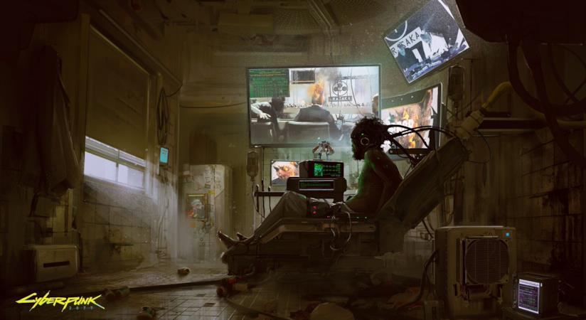 Gli ultimi artwork di Cyberpunk 2077 nascondono messaggi in codice Una splendida concept art di Cyberpunk 2077