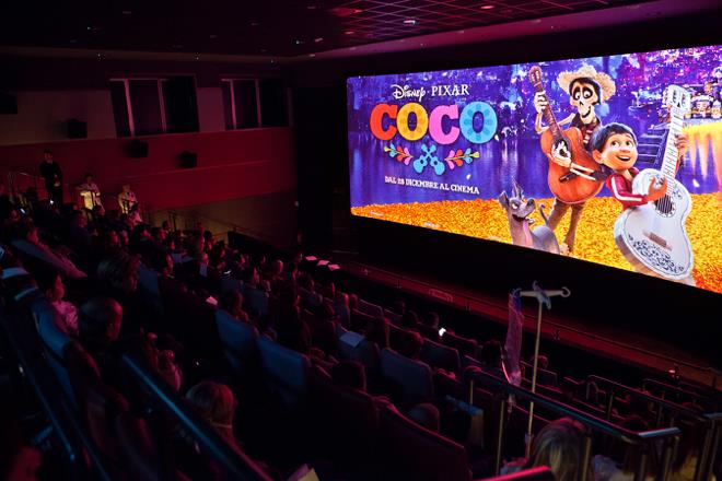 La sala di Medicinema Proiezione speciale di Coco al Medicinema