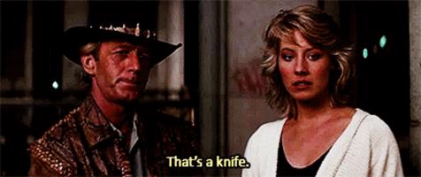 Crocodile Dundee Una scena di Crocodile Dundee originale