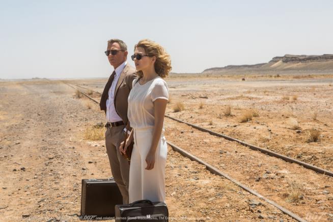 Spectre, l'ultimo capitolo della saga di James Bond Daniel Craig e Léa Seydoux in una scena del film