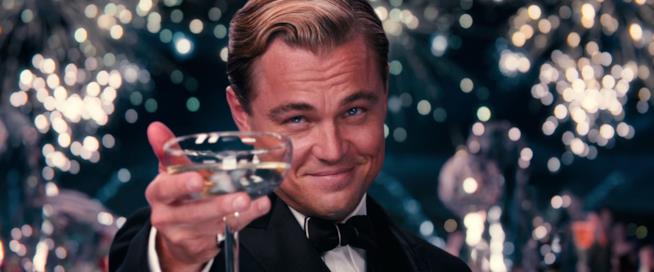 Leonardo DiCaprio ne Il Grande Gatsby Leonardo DiCaprio in una scena de Il Grande Gatsby