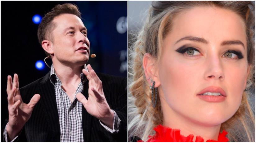 Amber Heard conferma la relazione con Elon Musk con uno scatto su Instagram Un collage tra Amber Heard ed Elon Musk