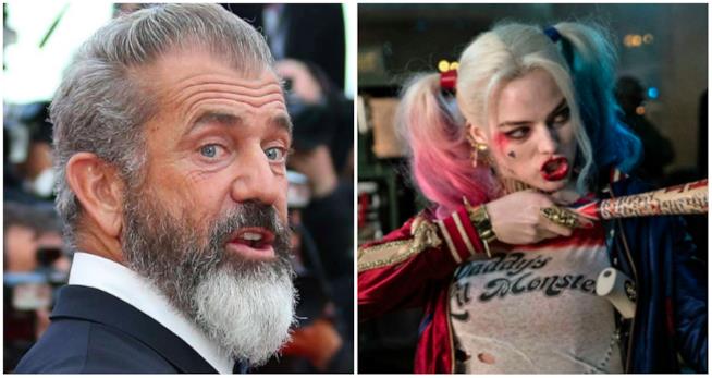 Mel Gibson è in trattative per dirigere il sequel di Suicide Squad Mel Gibson in un collage con Harley Quinn