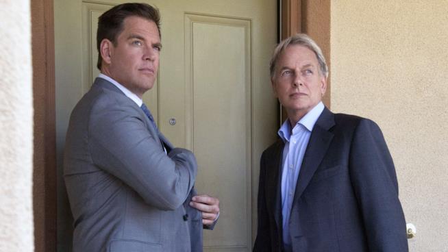 NCIS_Michael_Weatherly_MarkHArmon Michael Weatherly e Mark Harmon in una scena di NCIS