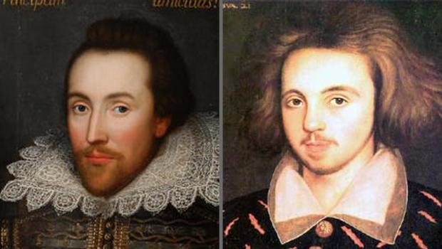 Christopher Marlowe è il co-autore di Enrico VI Un ritratto di Shakespeare accostato a Marlowe