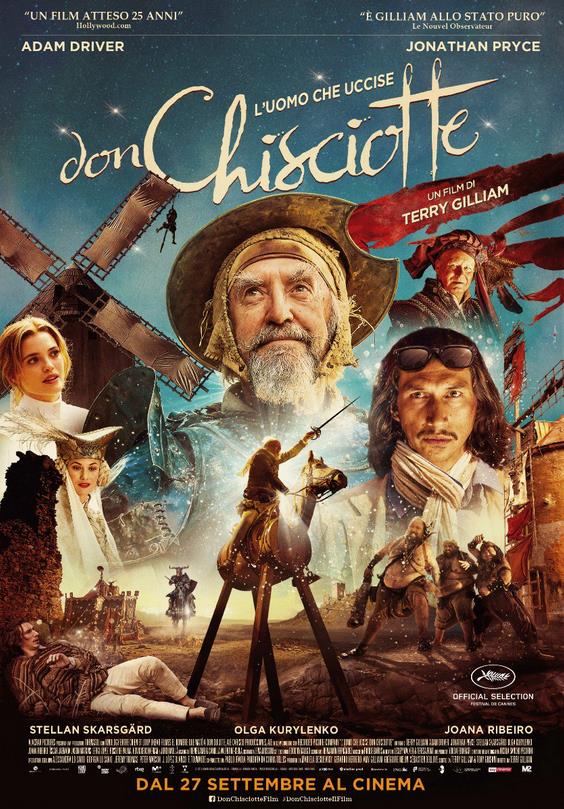 Il poster de L'Uomo che uccise Don Chisciotte La locandina italiana del nuovo film di Terry Gilliam