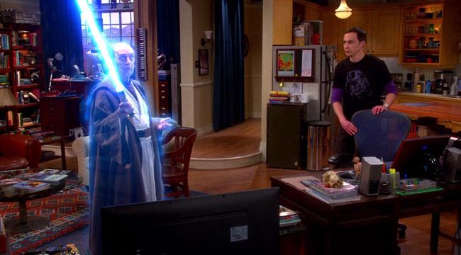 Il Professor Proton nella sua nuova veste da Maestro Jedi Sheldon fa i conti con un Maestro piuttosto distratto