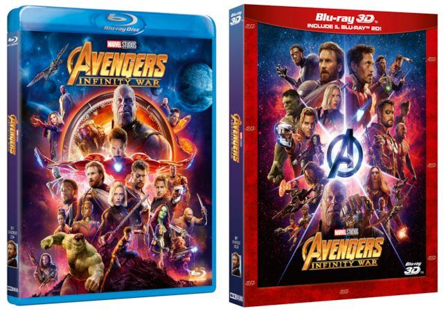 Le due edizioni blu-ray di Avengers: Infinity War Avengers: Infinity War, le due versioni blu-ray