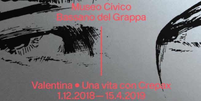 Il poster della mostra Valentina. Una vita con Crepax La locandina della mostra su Valentina