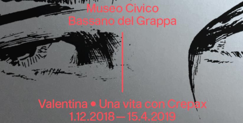 Il poster della mostra Valentina. Una vita con Crepax La locandina della mostra su Valentina