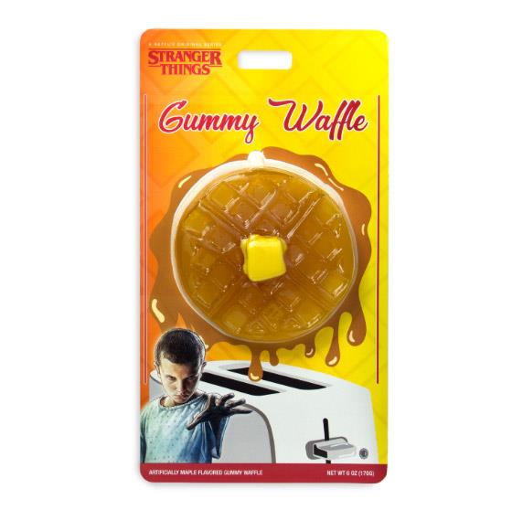 La linea di dolci ufficiali di Stranger Things La caramella gommosa a forma di waffle di Eleven