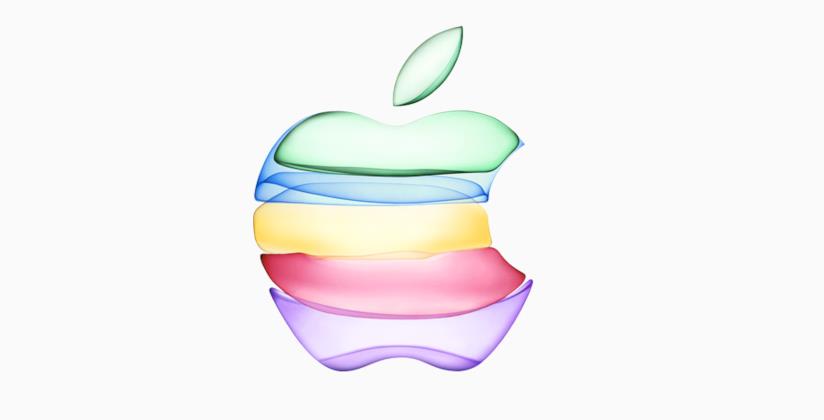 Apple presenterà i nuovi iPhone il 10 settembre e nel frattempo chiede scusa agli utenti per aver violato la loro privacy Il logo di Apple in più colori per l'evento del 10 settembre 2019