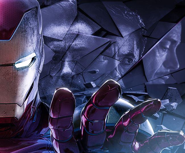 Tony Stark, alias Iron Man, nel character poster di Avengers: Endgame che lo vede protagonista Poster di Avengers: Endgame dedicato ad Iron Man