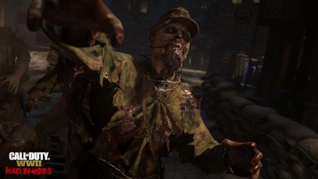 Call of Duty: WWII, la modalità Zombie si mostra in video Un non-morto della modalità Nazi Zombies