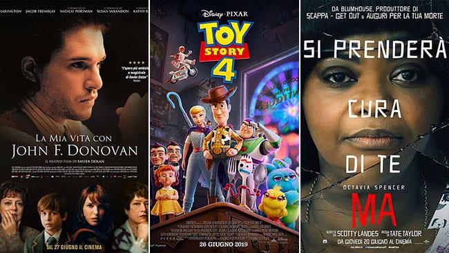 Weekend al cinema: i film in sala il 29 e 30 giugno 2019 I poster di La mia vita con John F. Donovan, Toy Story 4, Ma