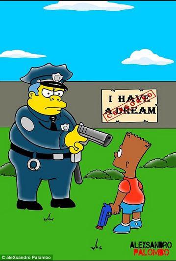 I Simpson versione Black: una denuncia contro la violenza razzista della polizia - 1