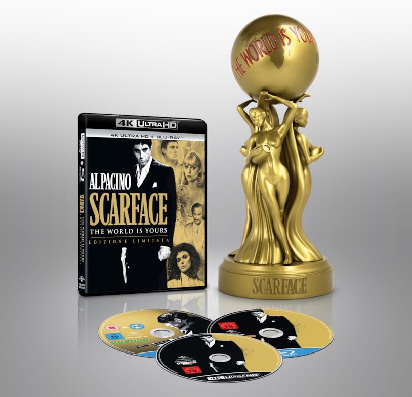 Scarface Gold Edition - cofanetto Home Video Scarface Gold Edition - cofanetto Home Video con statuetta The World is Yours