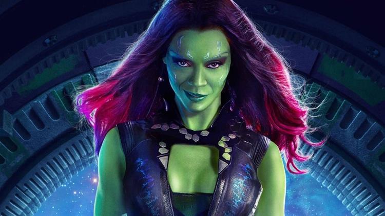 Avengers: Endgame, Joe Russo sul destino di Gamora e le (mancate) influenze su Guardiani della Galassia 3 Un primo piano di Zoe Saldana nei panni di Gamora