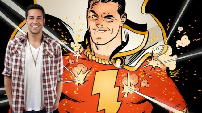 Zachary Levi indosserà il mantello del potentissimo eroe DC Shazam L'attore Zachary Levi e il supereroe Shazam
