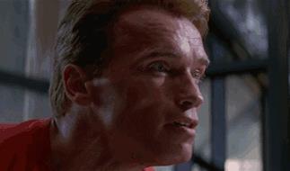 Arnold Schwarzenegger, uno degli action heroes hollywoodiani Arnold Schwarzenegger in una scena di Lat Action Hero