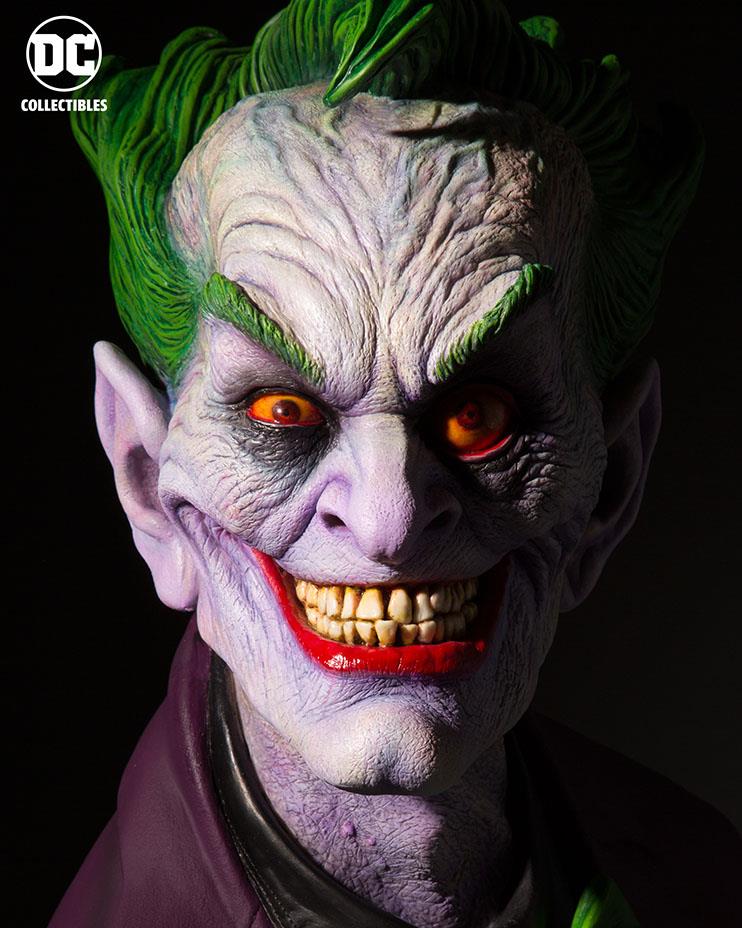 Busto di Joker di DC Collectibles Primo piano del busto di Joker di DC Collectibles