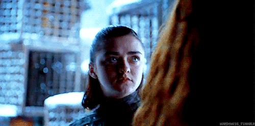 Arya e Sansa Arya e Sansa litigano