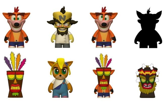 Dopo l'annuncio delle nuove action figure targate Neca, anche Kidrobot ha prodotto una serie di mini figure di Crash Bandicoot In foto tutte le mini figure di Crash Bandicoot