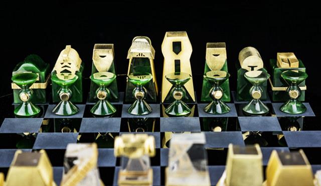 Il lato della scacchiera dedicato all'Impero Il lato dell'Impero sulla scacchiera di Star Wars