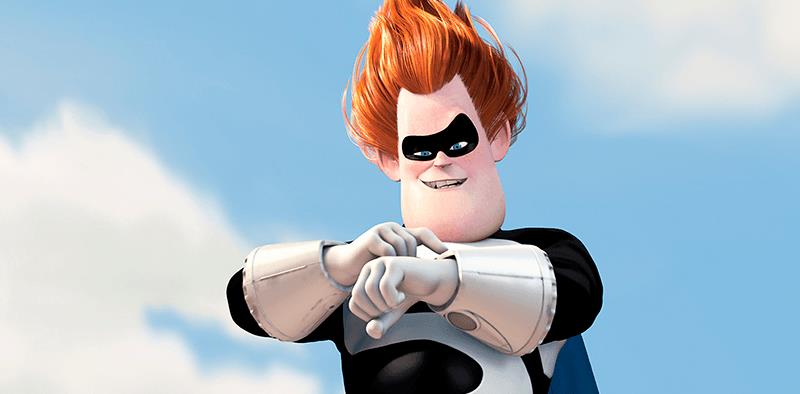 Il villain Disney Sindrome Sindrome un una scena de Gli Incredibili