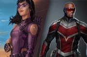 Da Disney e Marvel i primi concept art delle serie Hawkeye e The Falcon and the Winter Soldier in arrivo su Disney+ Concept art di Kate Bishop (sinistra) e Falcon (destra) per le serie Disney+