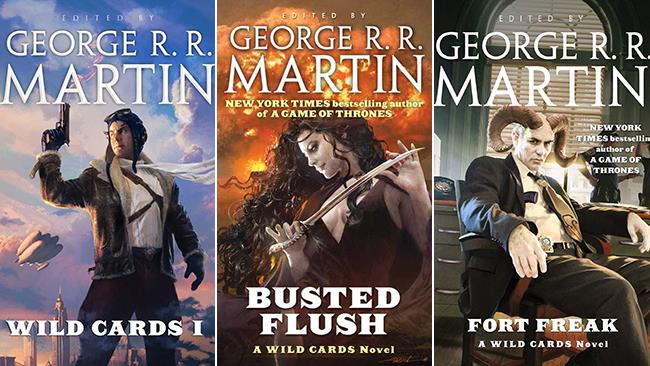 George R.R. Martin: Wild Cards diventerà una serie TV Le copertine di alcuni libri che appartengono all'universo di Wild Cards