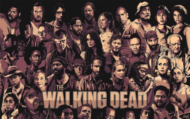The Walking Dead: una caricatura "comics" dei personaggi della serie Una caricatura "comics" dei personaggi di The Walking Dead