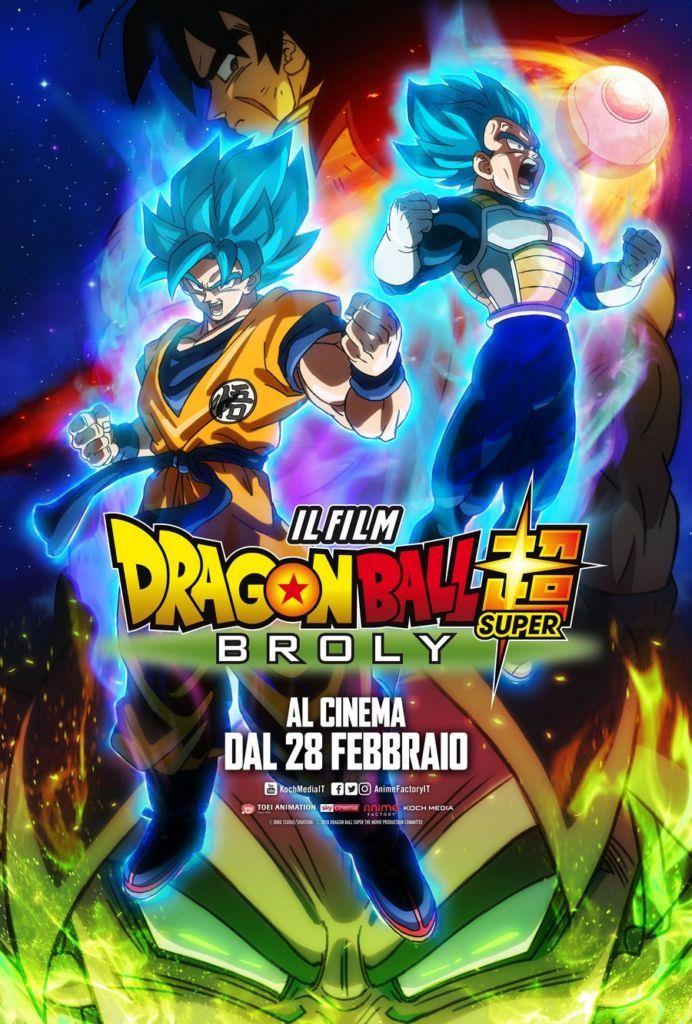 Dragon Ball Super Broly poster italiano Poster cinema Dragon Ball Super Broly