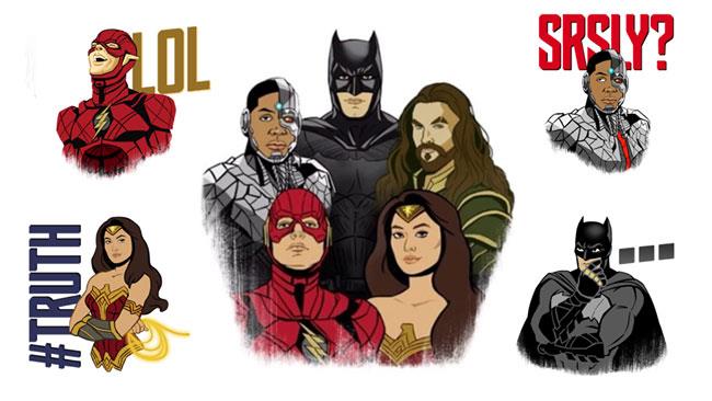 Justice League: gli sticker sono su Facebook Gli sticker Facebook di Justice League